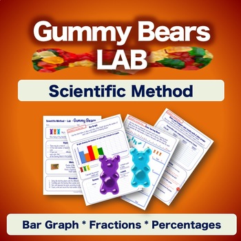 Preview of Scientific Method Experiment - Gummy Bears Lab - Worksheets NO PREP