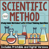 Scientific Method Worksheets | Printable and Digital Dista