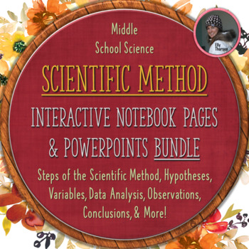 Preview of Scientific Method Interactive Notebook Pages and PowerPoint BUNDLE