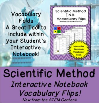 Preview of Scientific Method Interactive Notebook Vocabulary Flips