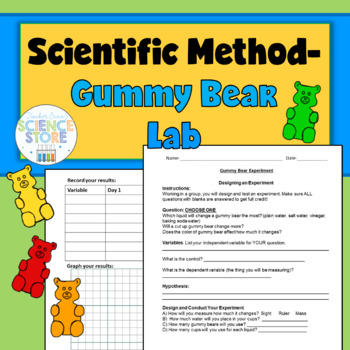 Preview of Scientific Method Lab: Gummy Bears