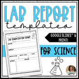Scientific Method Lab Report Template for Science Labs & A
