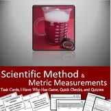Scientific Method & Metric Measurements - Game and Task Cards