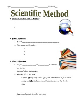 Preview of Scientific Method Notes