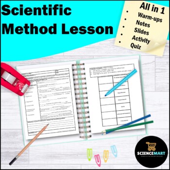 Preview of Scientific Method Notes, Slides and Activity Guided Reading Science Lesson