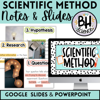 Preview of Scientific Method Notes and Slides | Middle School Scientific Method Notes