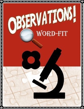 Preview of Scientific Method Review Puzzle: Observations Vocabulary