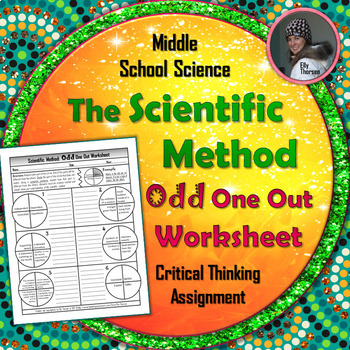 Preview of Scientific Method Odd One Out Worksheet