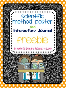 Preview of Scientific Method Poster and Interactive Journal Freebie