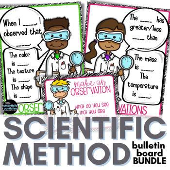Preview of Scientific Method Posters & Bulletin Board Bundle for 2nd, 3rd, 4th, & 5th Grade