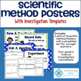 Scientific Method Posters Plus Investigation Templates