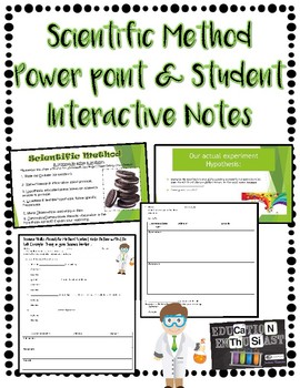 Preview of Scientific Method PowerPoint and Student Interactive Notes