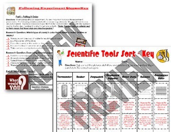 Preview of Scientific Method Practice Sheet BUNDLE