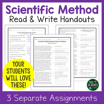 Preview of Scientific Method Worksheets