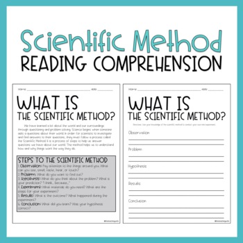 scientific method reading assignment