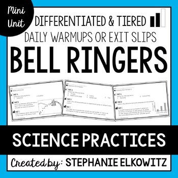 Preview of Scientific Method and Scientific Practices Bell Ringers | Printable & Digital