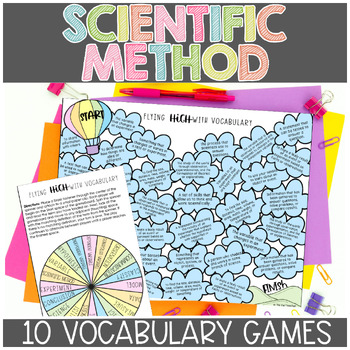 Preview of Scientific Method Science Vocabulary Games Centers