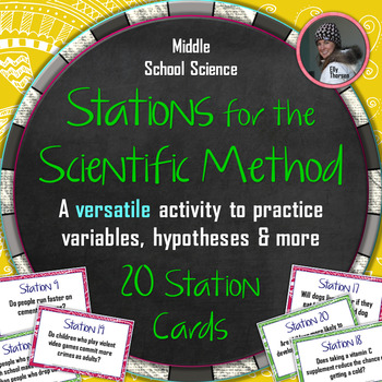 Preview of Scientific Method Stations: An Activity for Hypotheses, Variables, and More!