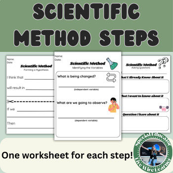 Preview of Scientific Method Steps: Unveiling the Method - Worksheets Bundle
