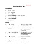 Scientific Method TEST- with varying levels of difficulty 
