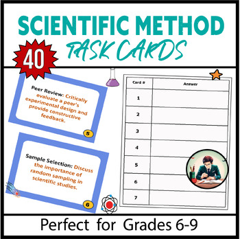Preview of Scientific Method Task Cards | Targets students directly learning the method
