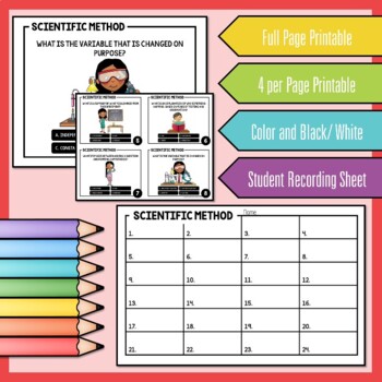 Scientific Method Task Cards Activity Print And Digital Science Task Cards