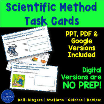 Preview of Scientific Method and Experimental Design Task Cards