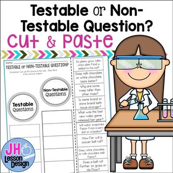 Preview of Scientific Method: Testable and Non-Testable Questions: Cut and Paste