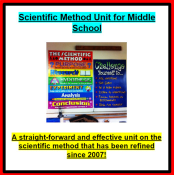 Preview of Scientific Method Unit for Middle School (3 Weeks of lessons)