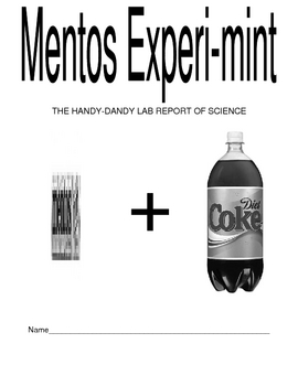 Preview of Scientific Method Using Diet Coke & Mentos