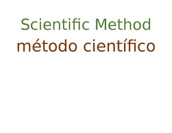 Preview of Scientific Method Vocab & Cognates