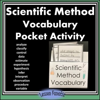 Scientific Method Vocabulary Words Pocket Activity by Lesson Fanatic