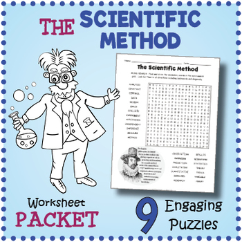 the scientific method word search puzzle worksheet activity by puzzles to print