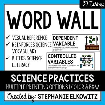 Preview of Scientific Method Word Wall | Science Vocabulary