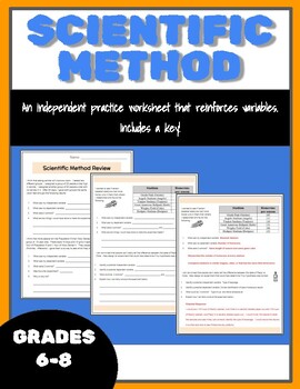 Preview of Scientific Method Worksheet