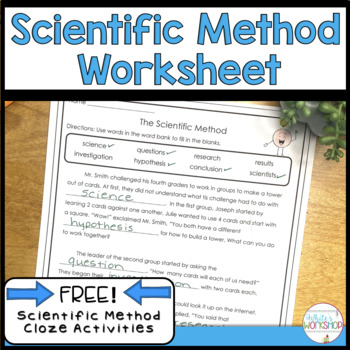 Preview of Scientific Method Worksheet FREE