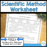 Scientific Method Worksheet FREE