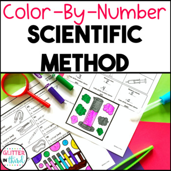 Preview of Scientific Method Worksheet Color By Number