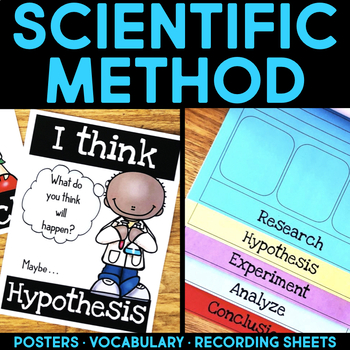 Preview of Scientific Method Worksheet Posters - Flipbook & Science Experiment Recording
