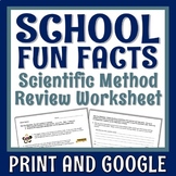 Scientific Method Worksheet School Themed Hypothesis Variables