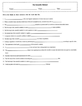 Preview of Scientific Method Worksheet Set with Keys
