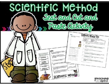 Scientific Method Cut and Paste Activity and Test by That Teaching Spark