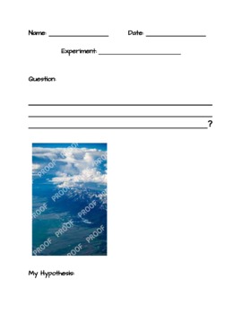Preview of Scientific Method_ Worksheet for Recording Experiments