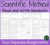 Scientific Method Worksheets - SET 2 - FOUR NEW Scientific