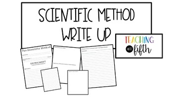 Preview of Scientific Method Write Up