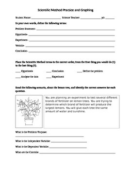 Preview of Scientific Method and Graphing Practice