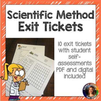 Preview of Scientific Method and Nature of Science Exit Tickets