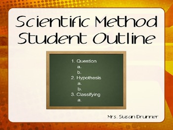 Preview of Scientific Method and Skills Student Outline Power Point