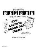 Scientific Methods Response Sheets (NEW ALBERTA CURRICULUM)