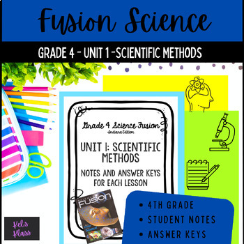 Preview of Scientific Methods Worksheets (Fusion Grade 4 Unit 1)